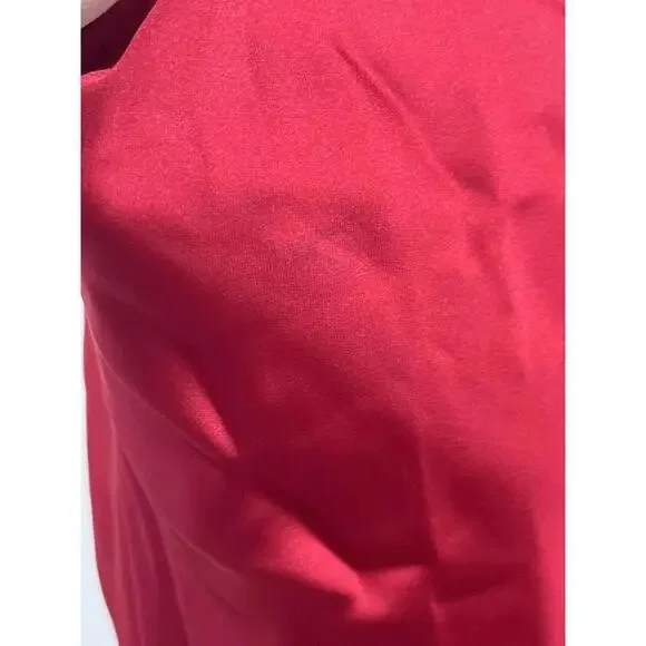 Norma Kamali Maria Mini Dress in Tiger Red